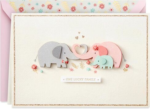 Hallmark Signature Mothers Day Card to Wife (Lucky Family) (799MBC1029) in Saudi Arabia
