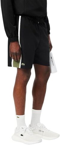 Lacoste Men's Taffetas Diamante Classic Fit Colorblocked Shorts in Kuwait
