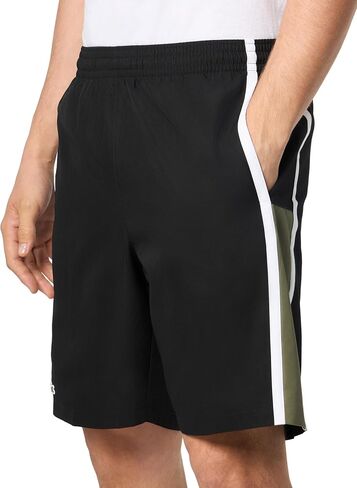 Lacoste Men's Taffetas Diamante Classic Fit Colorblocked Shorts in Kuwait