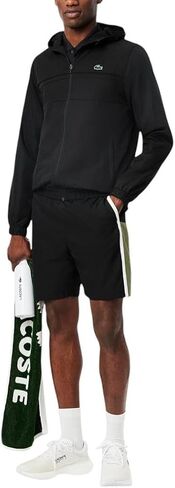 Lacoste Men's Taffetas Diamante Classic Fit Colorblocked Shorts in Kuwait