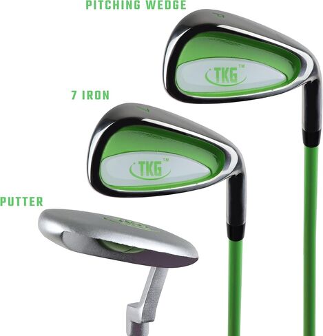 مجموعة نوادي الجولف الرياضية للشباب من TKG، مجموعة الجولف للأطفال تتضمن نوادي الجولف للأطفال، وحقيبة حامل الجولف، وغطاء المطر لحقيبة الجولف، والقفازات، والمناشف، والمحملات، وكرات الجولف، ونوادي الجولف الصغيرة للأولاد والبنات in Kuwait