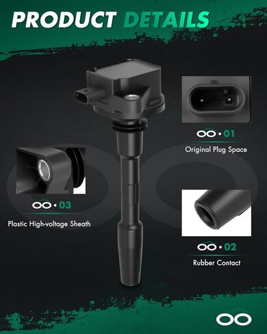 SCITOO 7 ignition coils + 7 iridium Spark Plugs with Ford F-150 2018-2021, Mustang 2018-2020 V8 5.0L for Cyl 1-2 4-8 UF835 in Kuwait