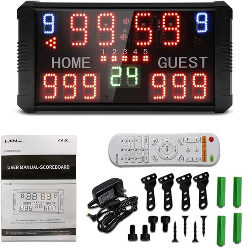 GAN XIN LED لوحة النتائج المحمولة على الطاولة احترافية 14/24 ثانية لوحة النتائج الرقمية الإلكترونية لكرة السلة والبيسبول/كرة القدم/التنس in Kuwait