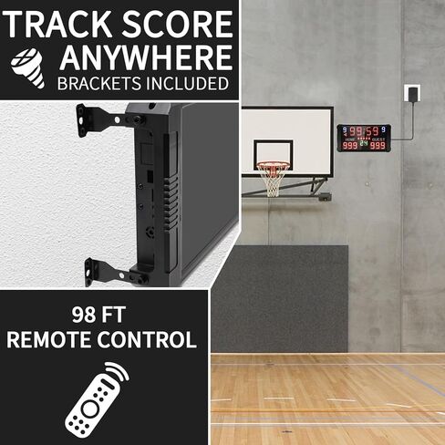 GAN XIN LED لوحة النتائج المحمولة على الطاولة احترافية 14/24 ثانية لوحة النتائج الرقمية الإلكترونية لكرة السلة والبيسبول/كرة القدم/التنس in Kuwait