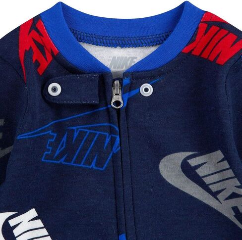 Nike Baby Boys' Footed Coveralls - Blue, 6 Months in Saudi Arabia