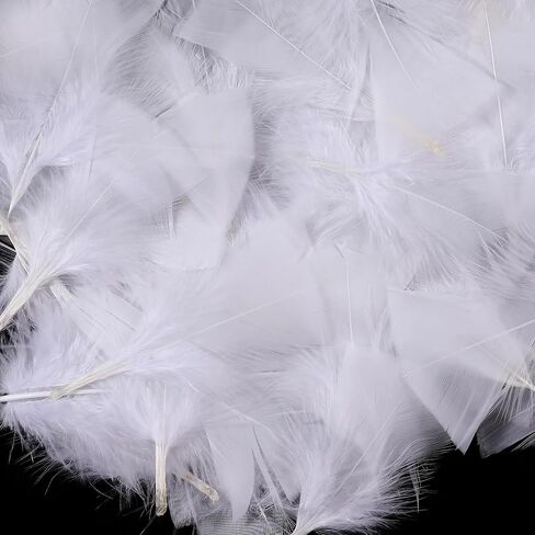 Soarer Colorful Craft Turkey Feathers - 300pcs 3-5inch Colored Feathers for Kindergarten DIY Crafts,Wedding Home Party Decorations,Dream Catcher Supplies(Turkey Colorful) in Saudi Arabia