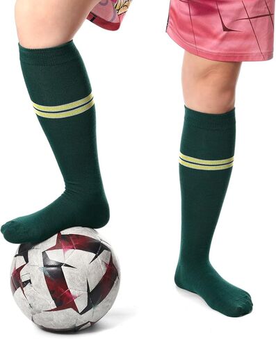 Ramede الشباب البيسبول أو الجوارب اللينة وحزام كومبو مجموعة مخططة جوارب كرة القدم اللينة مع حزام للبالغين صبي طفل فتاة in Kuwait