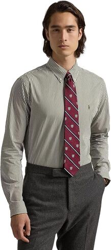 Polo Ralph Lauren Mens Solid Poplin Sport Shirt (M, NewportNavy) in Saudi Arabia