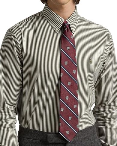 Polo Ralph Lauren Mens Solid Poplin Sport Shirt (M, NewportNavy) in Saudi Arabia