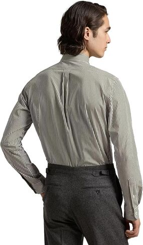 Polo Ralph Lauren Mens Solid Poplin Sport Shirt (M, NewportNavy) in Saudi Arabia
