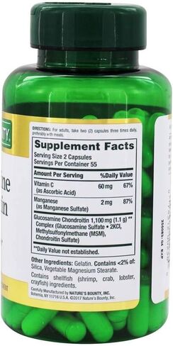 Nature's Bounty Glucosamine Chondroitin Complex Capsules 110 ea in Saudi Arabia