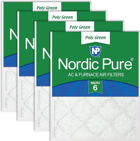 Nordic Pure 14x24x1 (13 3/4 x 23 3/4 x 3/4) Pleated MERV 12 Air Filters 2 Pack in Kuwait