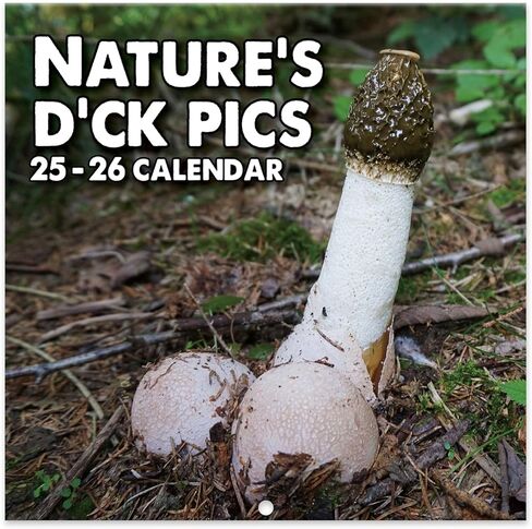 2025 Wall Calendar - Natures Dongs Calendar 2025, January 2025 - December 2025, 12" x 24" (Open), White Elephant Gifts For Adults, Hanging Hook, Block and Holidays - Funny Gag Gift D'ck Pics in Nature in Saudi Arabia