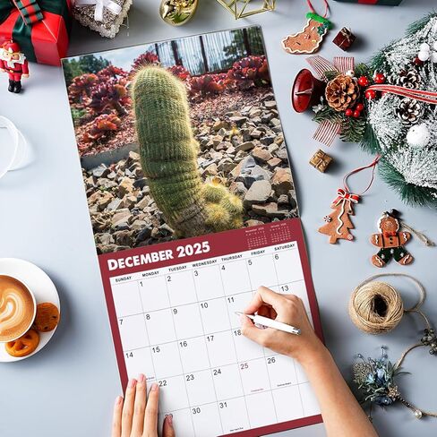 2025 Wall Calendar - Natures Dongs Calendar 2025, January 2025 - December 2025, 12" x 24" (Open), White Elephant Gifts For Adults, Hanging Hook, Block and Holidays - Funny Gag Gift D'ck Pics in Nature in Saudi Arabia