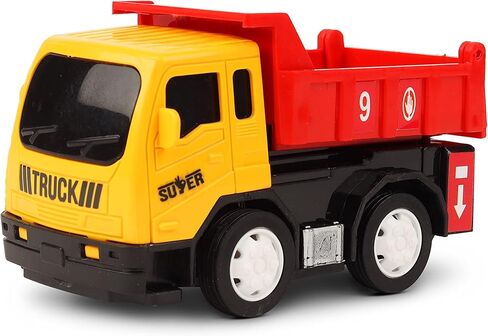 سلسلة الشاحنات الصغيرة التي تعمل بالاحتكاك من TOYZONE | خالية من مادة BPA | لعبة تعمل بالاحتكاك | شاحنة خدمة المدينة غير القابلة للكسر | التراجع | ألعاب الزحف Push & Go (رافعة سحب مركبات البناء) in Kuwait