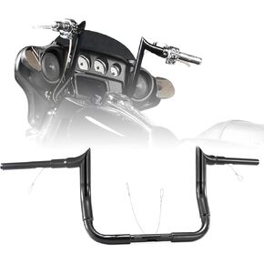 10" Rise Ape Hangers 1-1/2" Bagger Handlebars for Harley 1996-2023 Street Glide FLHX/Electra Glide FLHT/Ultra Limited FLHTK/Tri-Glide FLHTCUTG Models, Chrome in Kuwait