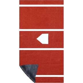 On Deck Sports 12' x 6' Indoor/Outdoor Baseball & Softball Clay Unpadded Batting Mat with Throwdown Home Plate (Lined & Urethane Backing) in Kuwait