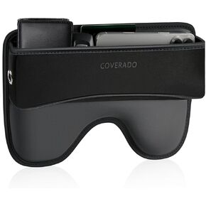 Coverado Steering Wheel Cover, Deluxe Leather Anti-Slip Design Car Steering Wheel Protector, 15 Inch Universal Fit for Car Truck SUV(Size[14 1/2″-15 1/2″], Black&White) in Kuwait