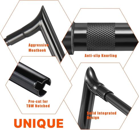 10" Rise Ape Hangers 1-1/2" Bagger Handlebars for Harley 1996-2023 Street Glide FLHX/Electra Glide FLHT/Ultra Limited FLHTK/Tri-Glide FLHTCUTG Models, Chrome in Kuwait