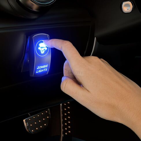 Okerny Rocker Switch Burn YA' BASTAR,Laser Etched Toggle Switch ON/Off SPST 5Pin 12V 24V Switch Jumper Wires for Cars Trucks Caravans Marine Boat ATV UTV RV in Saudi Arabia