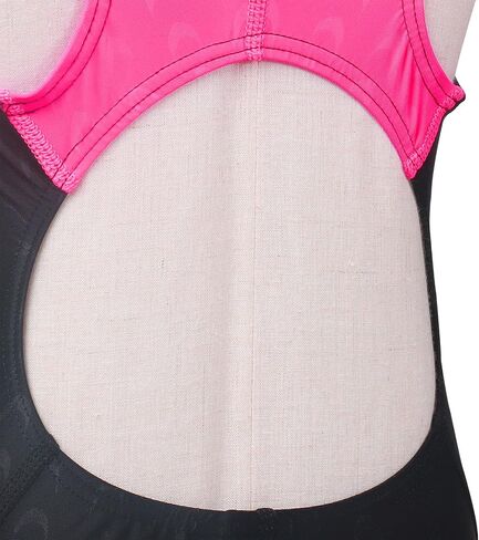 Girls Athletic Swimsuits One Piece Kids Solid Competition Swimwear for Practice Swim Team Training Black Bathing Suits(N Blackpurple,9-10T(M)) in Saudi Arabia