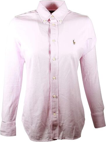 Polo Ralph Lauren Womens Knit Oxford Shirt (X-Large, White) in Saudi Arabia