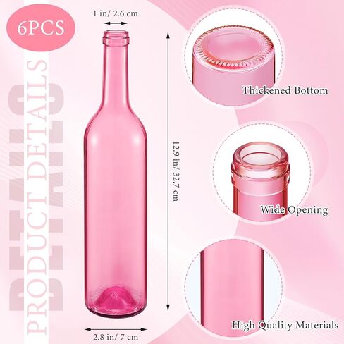 Zhehao 12 Pcs Decorative Colored Glass Bottles with Cork 750ml Empty Wine Bottles for Tree Candle Outdoor Craft Garden Home Room Christmas Decor (Green Color) in Kuwait