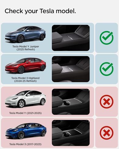 منظم وحدة التحكم المركزية Spigen [غير منزلق] (إصدار الكربون) مصمم لتحديث Tesla Model 3 2024 (Highland) in Kuwait