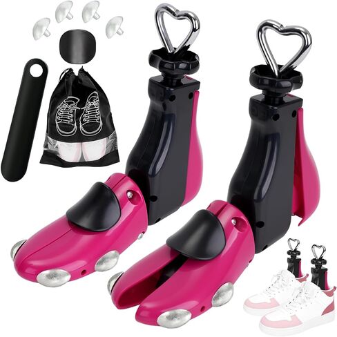 Shoe Stretcher Women Men, Boot Stretcher Women, Shoe Tree Adjustable Width Length for Wide Feet (Pack of 2, For Women size 9-14, Men's 8-13) in Saudi Arabia