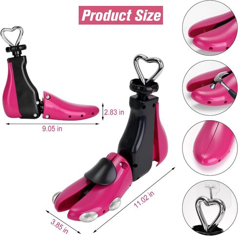 Shoe Stretcher Women Men, Boot Stretcher Women, Shoe Tree Adjustable Width Length for Wide Feet (Pack of 2, For Women size 9-14, Men's 8-13) in Saudi Arabia