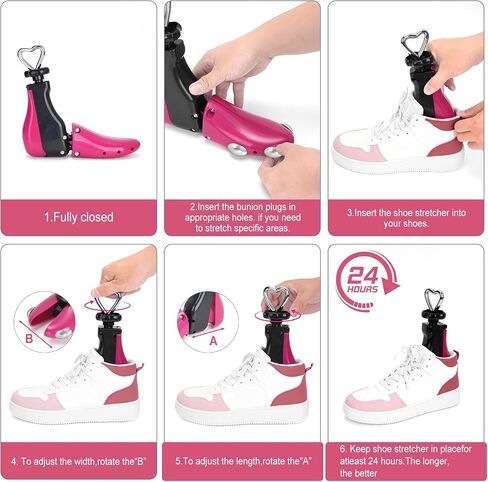 Shoe Stretcher Women Men, Boot Stretcher Women, Shoe Tree Adjustable Width Length for Wide Feet (Pack of 2, For Women size 9-14, Men's 8-13) in Saudi Arabia