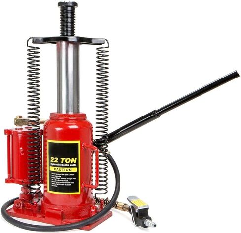 Stark 12-Ton Air/ Hydraulic Bottle Portable Air-Operated Bottle Jack Lift Jack Air Jack with Handle in Kuwait