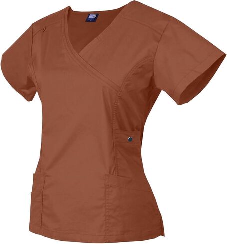 Medgear Women's 12-Pocket Stretch Jogger Scrub Set (Wine, Large) in Saudi Arabia