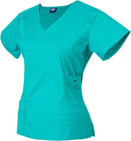Medgear Women's 12-Pocket Stretch Jogger Scrub Set (Wine, Large) in Saudi Arabia