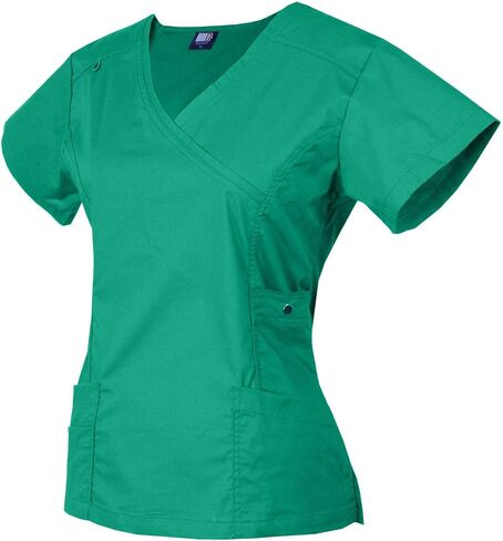 Medgear Women's 12-Pocket Stretch Jogger Scrub Set (Wine, Large) in Saudi Arabia