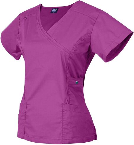 Medgear Women's 12-Pocket Stretch Jogger Scrub Set (Wine, Large) in Saudi Arabia