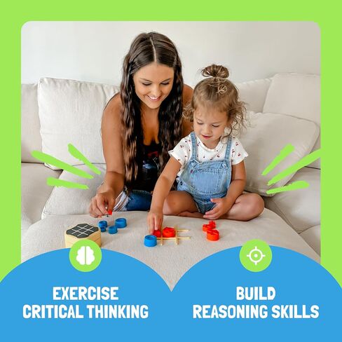 GiiKER Tic Tac Toe Bolt Game, Original 3-in-1 Handheld Puzzle Game Console, Portable Travel Games for Car Ride, Board Games for Kids and Adults, Birthday Gifts for Ages 3+ in Saudi Arabia