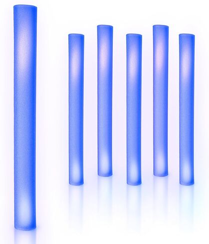 6 Pack 16 Inch Flashing LED Foam Stick Baton (Purple) in Kuwait