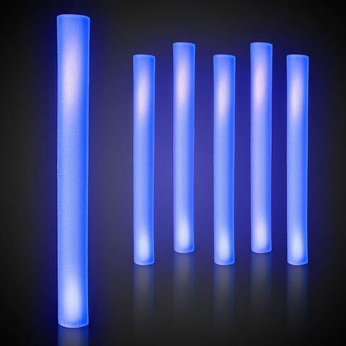 6 Pack 16 Inch Flashing LED Foam Stick Baton (Purple) in Kuwait