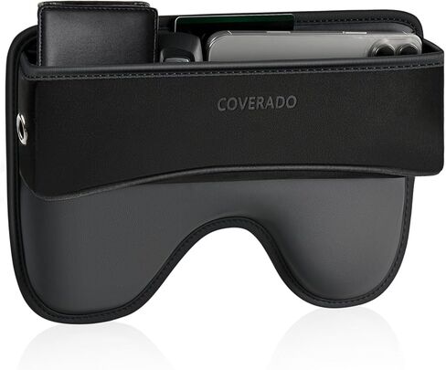 Coverado Steering Wheel Cover, Deluxe Leather Anti-Slip Design Car Steering Wheel Protector, 15 Inch Universal Fit for Car Truck SUV(Size[14 1/2″-15 1/2″], Black&White) in Kuwait