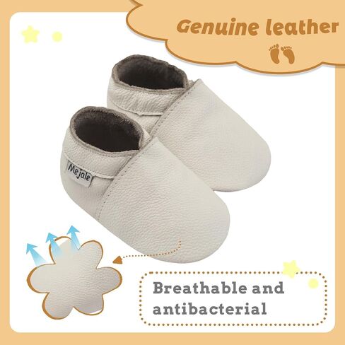 Mejale Baby Boy Girl Shoes Soft Soled Leather Moccasins Anti-Skid Infant Toddler Prewalker in Saudi Arabia