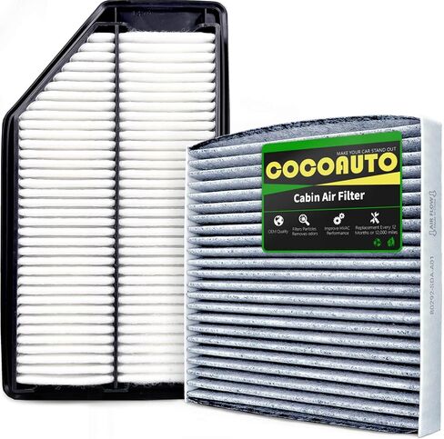 Engine Cabin Air Filter Set for Honda Odyssey 2018-2024,Fits Acura TLX 2.0L 2021-2024, selected models Replace CF11182 80292-TF0-G01 172205J6A10 in Saudi Arabia