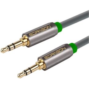 3.5mm Aux Cable 25 Feet (7.6 Meters) 3.5mm Male to Male Stereo Audio Cable 25ft (7.6M) for Car, Stereo, iPhone, Smartphone or Any Audio Device ED68743