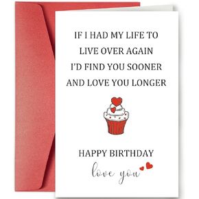 Funny Birthday Card for Him Man, Humorous Card for Husband Boyfriend Fiance, Special Anniversary Card