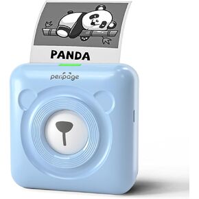 A6 Mini Printer, Maximum Printing Width 2", Wireless Bluetooth Portable Thermal Printer, 203 DPI Clear Resolution, Connected Through Mobile APP, Can Print Labels, Stickers, Photos (Gift Box)