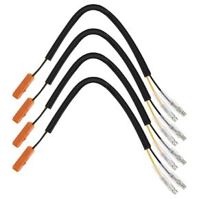 SING F LTD 4X Turn Signal Wiring Adapter Compatible with Kawasaki Plug Adapter Motorcycle Turn Signal Adapter Cable Approx. 22.5cm/8.86inch