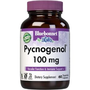 BlueBonnet Pycnogenol Vegetarian Capsules, 100 mg, 60 Count (743715008366)