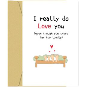 Funny Anniversary Cards for Wife Husband, Humorous Anniversary Card for Him Her, Congratulations On Surviving Another Year With Me