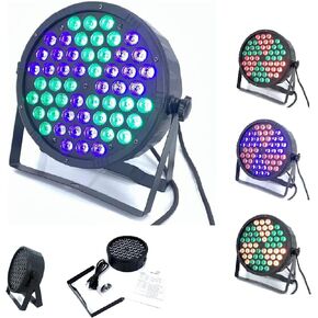 54 LED Par Light RGB Stage Lights Revolving Windmill Effect Party Lighting with Sound Activated Remote DMX Control DJ Lights for Disco Club Wedding Birthday Christmas