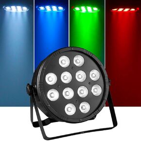 54 LED Par Light RGB Stage Lights Revolving Windmill Effect Party Lighting with Sound Activated Remote DMX Control DJ Lights for Disco Club Wedding Birthday Christmas